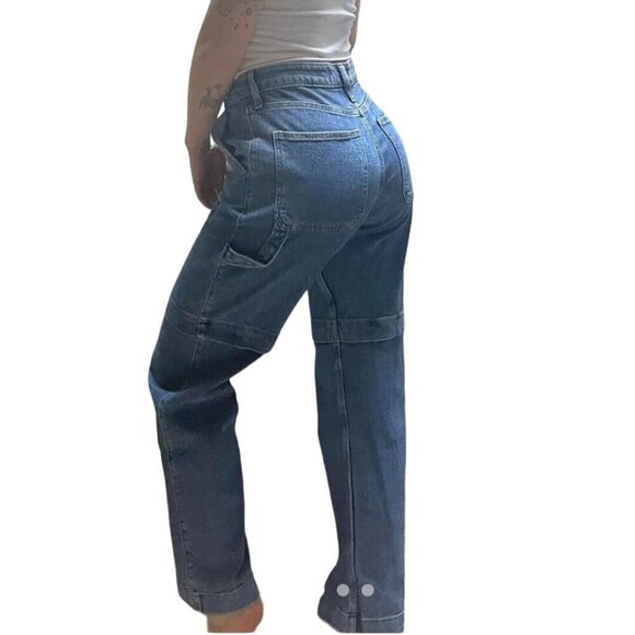 Hollister Ultra High Rise Dad Jeans Size 31 Carpenter Style - Picture 5 of 10